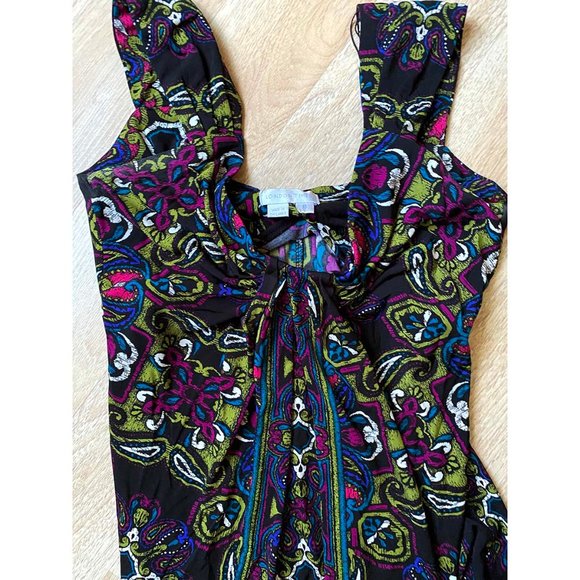 OMG! Sexy Flattering Flowing Colorful Print Dress - Picture 7 of 8